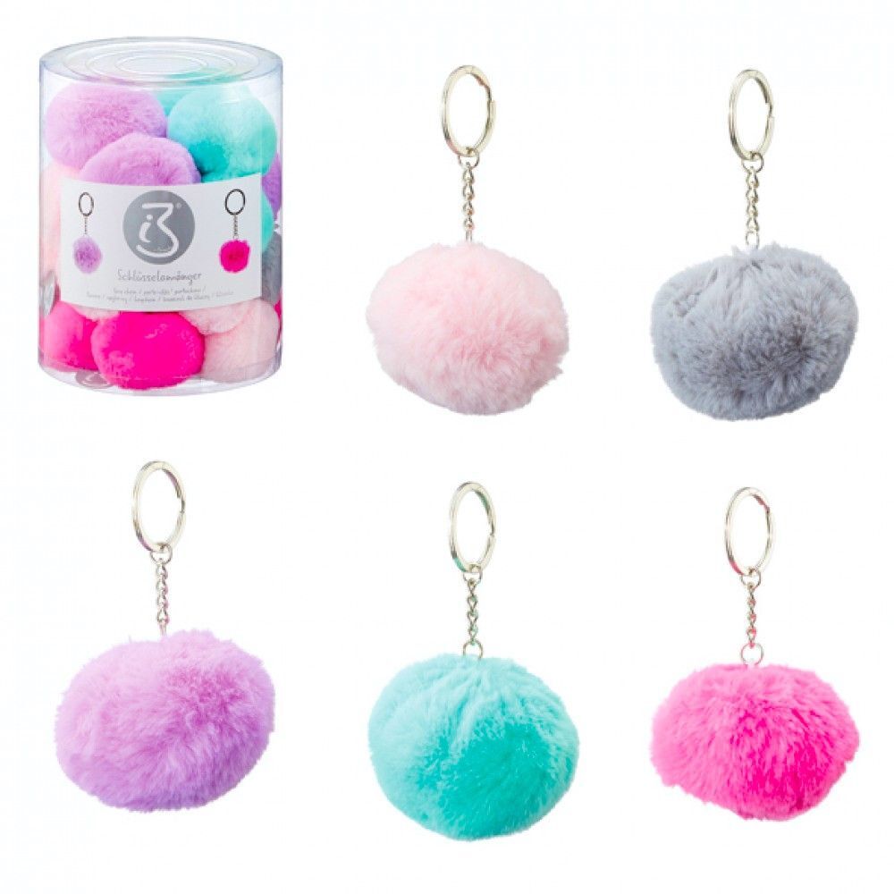 Pom Pom Wuschel Schlüsselanhänger