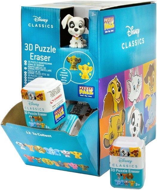 Disney Classic 3D Radiergummi (Bambi, Dumbo, Marie, Simba, Susi, 101 Dalmatiner)